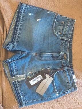 Ermanno Scervino Distressed Blue Denim Women's Shorts